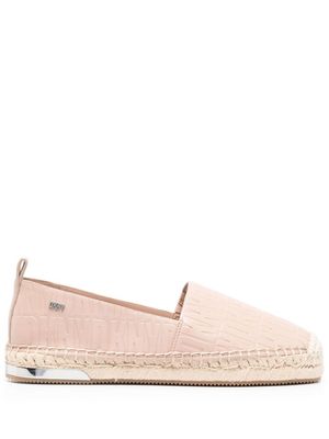DKNY espadrilles Makalina à motif monogrammé - Tons neutres