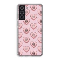 Chicks before dicks: Samsung Galaxy S21 FE Transparant Hoesje