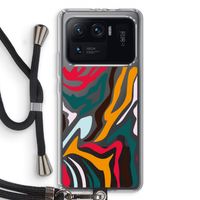 Colored Zebra: Xiaomi Mi 11 Ultra Transparant Hoesje met koord
