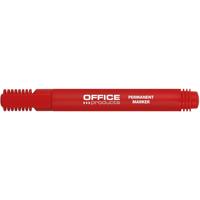 OFFICE products permanent marker 1-3 mm, rond, rood