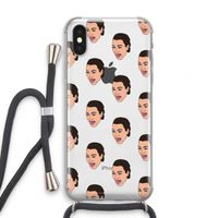 Ugly Cry Call: iPhone XS Transparant Hoesje met koord