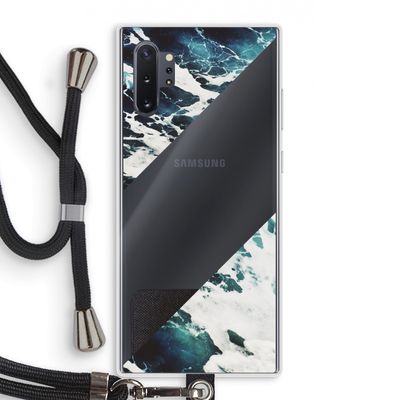 Golven: Samsung Galaxy Note 10 Plus Transparant Hoesje met koord