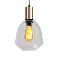 Masterlight Hanglamp goudPorto met Nicolette clear glas - Ø 20cm - 2710-05-02-12