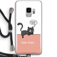 GSM poes: Samsung Galaxy S9 Transparant Hoesje met koord