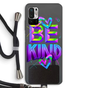 Be Kind: Xiaomi Redmi Note 10 5G Transparant Hoesje met koord