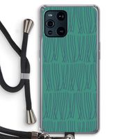 Swirls: Oppo Find X3 Transparant Hoesje met koord