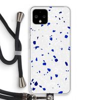 Terrazzo N°5: Pixel 4 Transparant Hoesje met koord