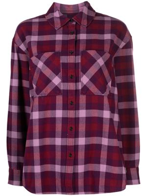 Woolrich chemise en flanelle à carreaux - Violet