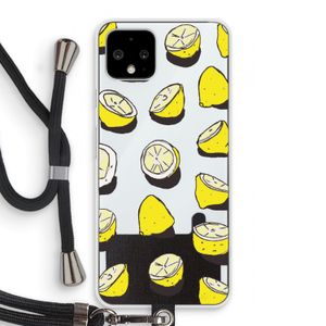When Life Gives You Lemons...: Pixel 4 Transparant Hoesje met koord