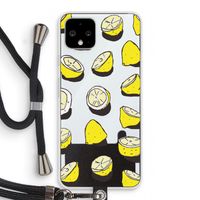 When Life Gives You Lemons...: Pixel 4 Transparant Hoesje met koord