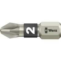 Wera 3855/1 TS PZ 2 X 25 MM 05071021001 Kruis-bit PZ 2 RVS D 6.3 1 stuk(s)