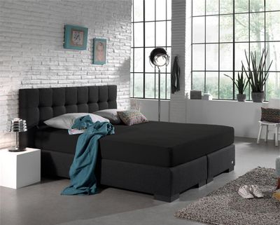 Dreamhouse - Hoeslaken Dubbel Jersey - Zwart - 80/90/100 x 200/210/220