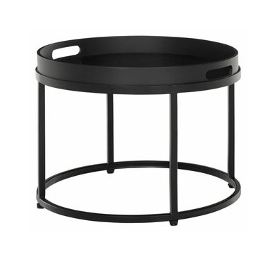 MUST Living Salontafel 'Golden Fiber' 50cm, kleur Zwart MUST Living Salontafel 'Golden Fiber' 50cm, kleur Zwart