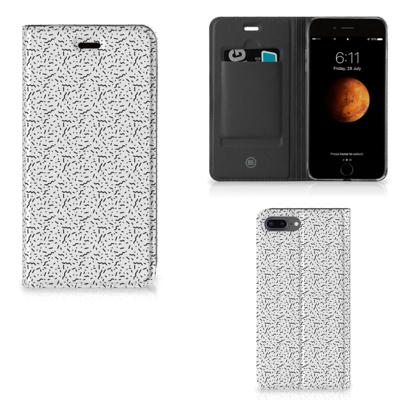 Apple iPhone 7 Plus | 8 Plus | Hoesje met Magneet | Stripes Dots