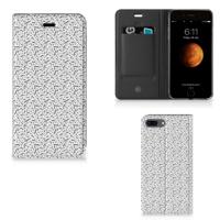 Apple iPhone 7 Plus | 8 Plus | Hoesje met Magneet | Stripes Dots