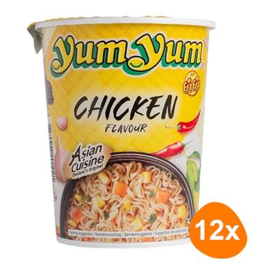 Yum Yum - Instant Noedels Kip - 12 Cups