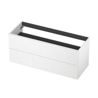 INK - Onderkast 2L Gelakt Gefreesd Tbv Greep - 1200x450x520 Mm - Mat Wit