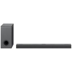 LG Electronics DS80QY.DDEULLK Soundbar Zwart Incl. draadloze subwoofer, Dolby Atmos, WiFi, Bluetooth, USB