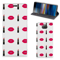 Sony Xperia 10 Plus Hoesje met Magneet Lipstick Kiss