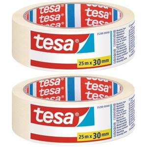 Tesa Afplaktape - 2x - 30 mm x 25 m - schilderstape - Maskeertape
