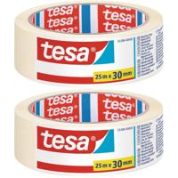 Tesa Afplaktape - 2x - 30 mm x 25 m - schilderstape - Maskeertape