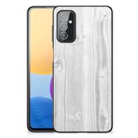 Samsung Galaxy M52 Houten Print Telefoonhoesje White Wood