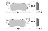 BREMBO Remblokken, voor de moto, Scooter Organisch 07098CC