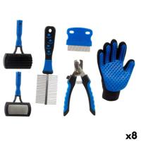 Hygiëneset Mascow Blauw Polyester Stof TPR Huisdieren (8 Stuks)