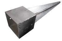 Waelbers Paalhouder met punt 151x151x900 fv