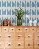 Behang Botanic Rol Blue