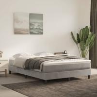 Bedframe zonder matras 140x200 cm fluweel lichtgrijs