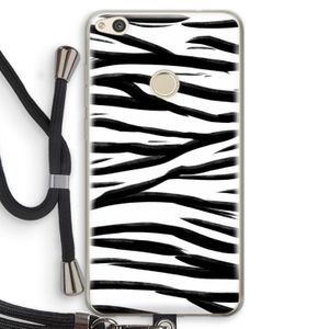 Zebra pattern: Huawei Ascend P8 Lite (2017) Transparant Hoesje met koord