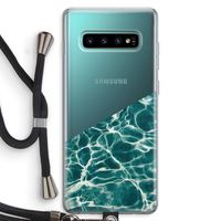 Weerkaatsing water: Samsung Galaxy S10 Plus Transparant Hoesje met koord