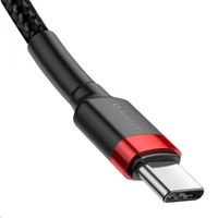 Baseus Cafule USB-C PD 2.0 QC 3.0 60W 2m (Zwart+Rood) Kabel - thumbnail