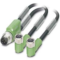 Phoenix Contact 1671373 Sensor/actuator connector, geassembleerd M12 Aantal polen (sensoren): 3 Adapter, Y-vorm 30.00 cm 1 stuk(s) Piece
