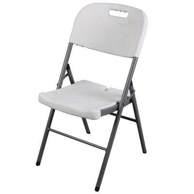 Sunnydays Klapstoel - met pvc zitting - wit - 44 x 45 x 86 cm - metaal
