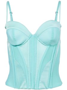 Fleur Du Mal bustier Hamptons à design à empiècements - Bleu