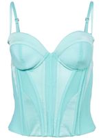 Fleur Du Mal bustier Hamptons à design à empiècements - Bleu