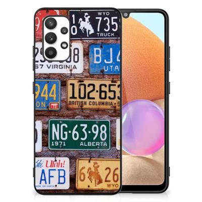 Samsung Galaxy A32 4G | A32 5G Enterprise Editie Silicone Back Case Kentekenplaten