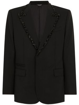 Dolce & Gabbana blazer à ornements - Noir
