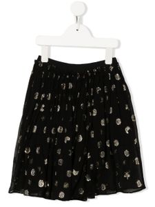 Stella McCartney Kids jupe à pois métallisés - Noir