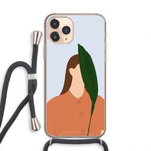 Leaf: iPhone 11 Pro Transparant Hoesje met koord