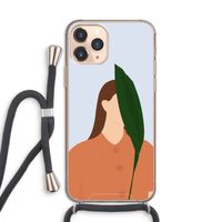 Leaf: iPhone 11 Pro Transparant Hoesje met koord Leaf: iPhone 11 Pro Transparant Hoesje met koord