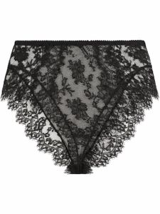 Dolce & Gabbana culotte en dentelle à taille haute - Noir