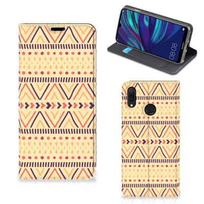 Huawei Y7 hoesje Y7 Pro (2019) | Hoesje met Magneet | Aztec Yellow