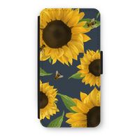 Sunflower and bees: iPhone 8 Plus Flip Hoesje