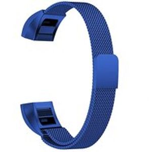 FitBit Alta HR Milanese bandje - Maat: Large - Blauw