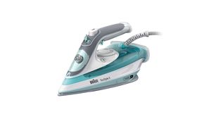 Braun TexStyle 3 SI 5017 GR Stoomstrijkijzer Keramische zoolplaat 2700 W Grijs, Turkoois, Wit