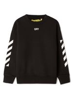 Off-White Kids sweat à logo imprimé Off Stamp - Noir