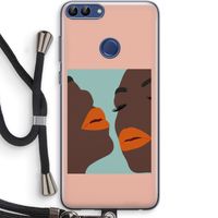 Orange lips: Huawei P Smart (2018) Transparant Hoesje met koord